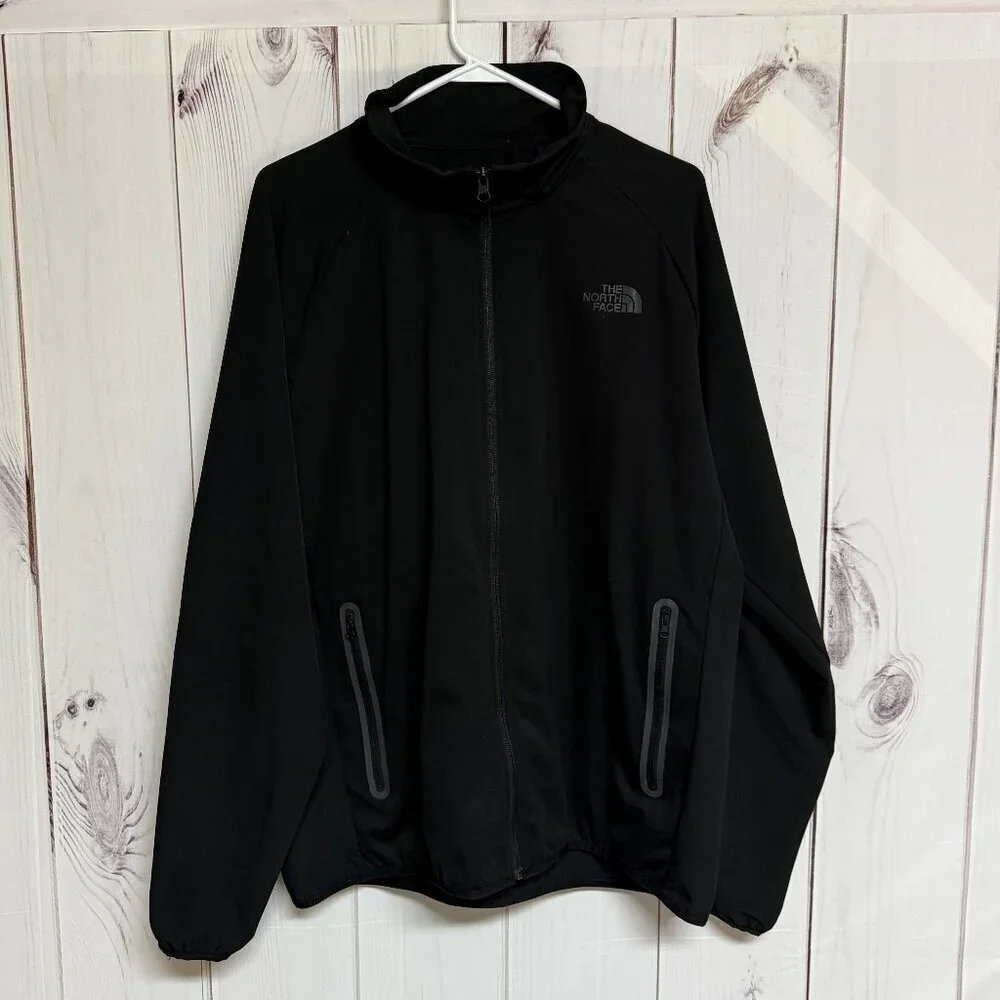 The North Face Vented Shell‎ Jacket Men’s XL Black Lightweight EUC